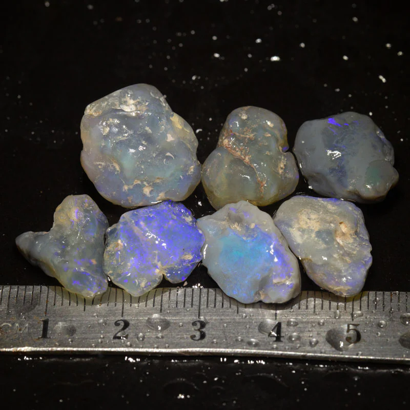 54 ct rough opal parcel 7pc