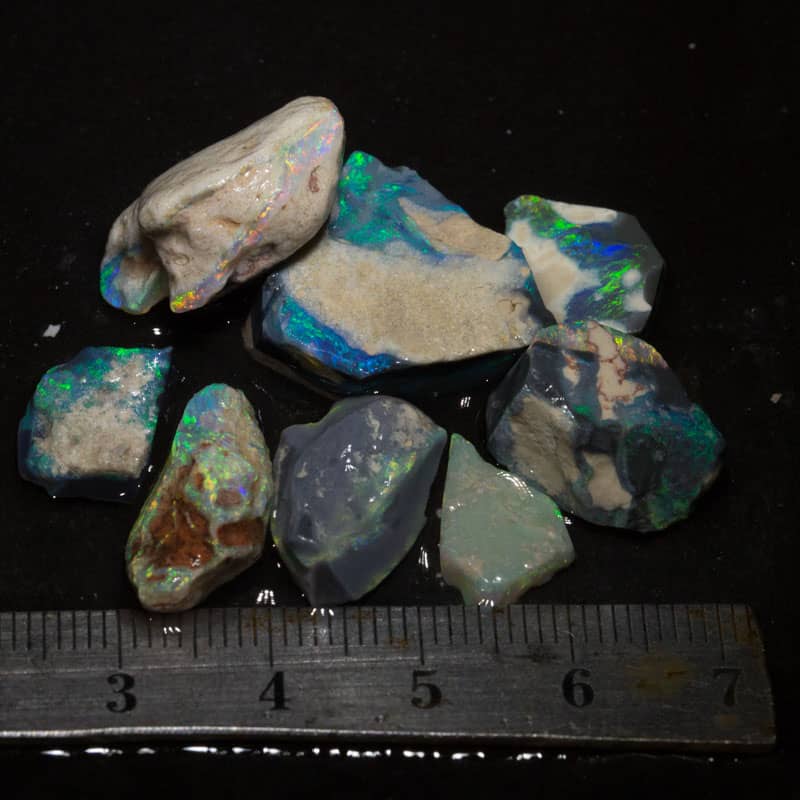 54 ct rough opal parcel 8pc