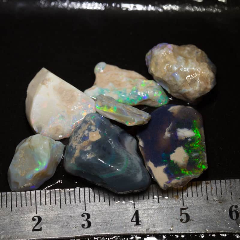 54 ct rough opal parcel 9pc