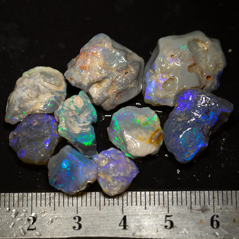 54 ct rough opal parcel 9pc