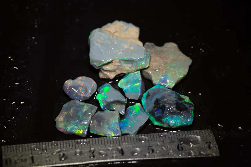 54 ct rough opal parcel 9pc