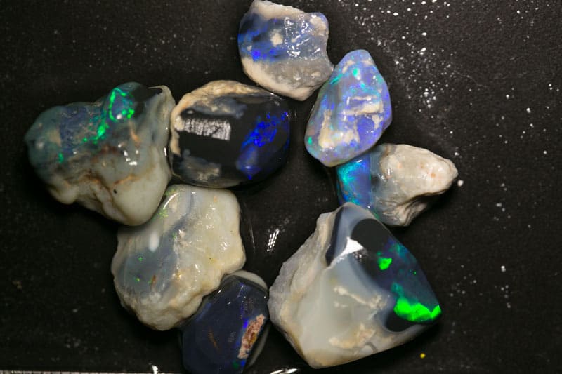 56 ct rough opal parcel 8 pieces