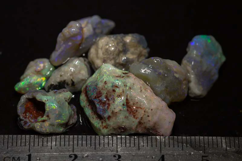 56 ct rough opal parcel 8pc