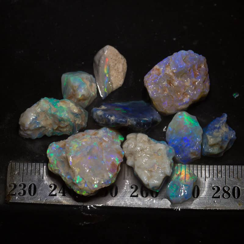 56ct rough opal parcel 10 pieces