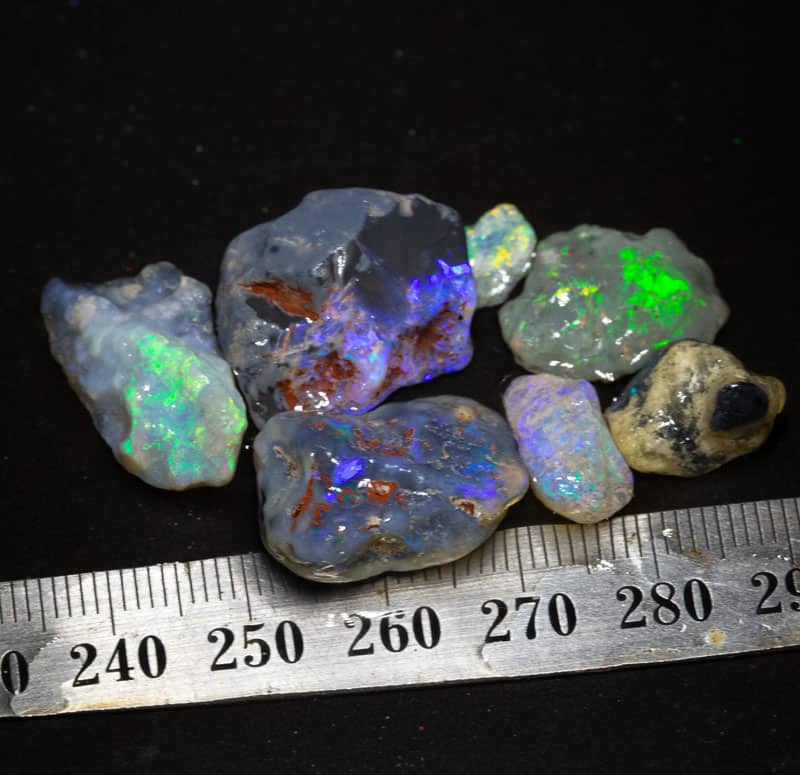 57 ct rough opal parcel 7 pieces