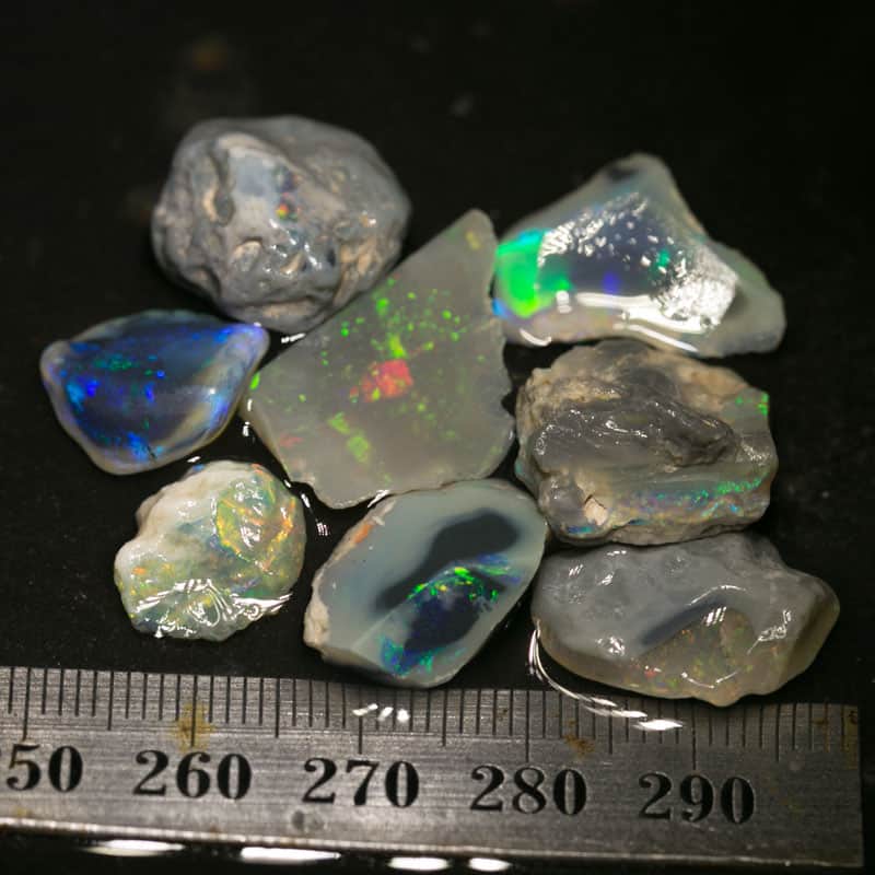 57 ct rough opal parcel 8 pieces