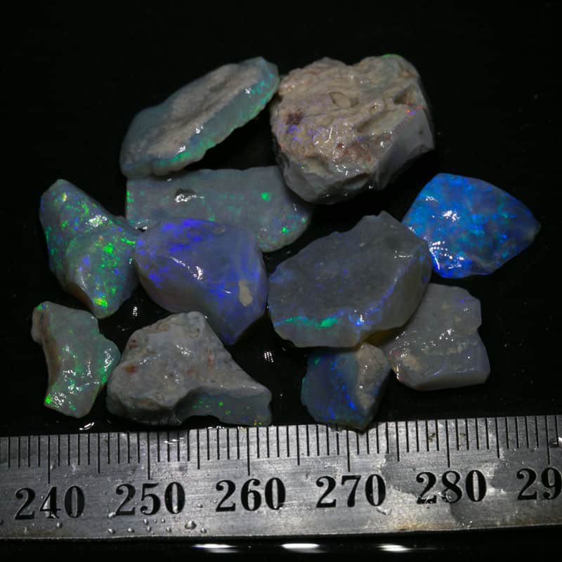 58 ct rough opal parcel 11pc for intermediate opal cutters