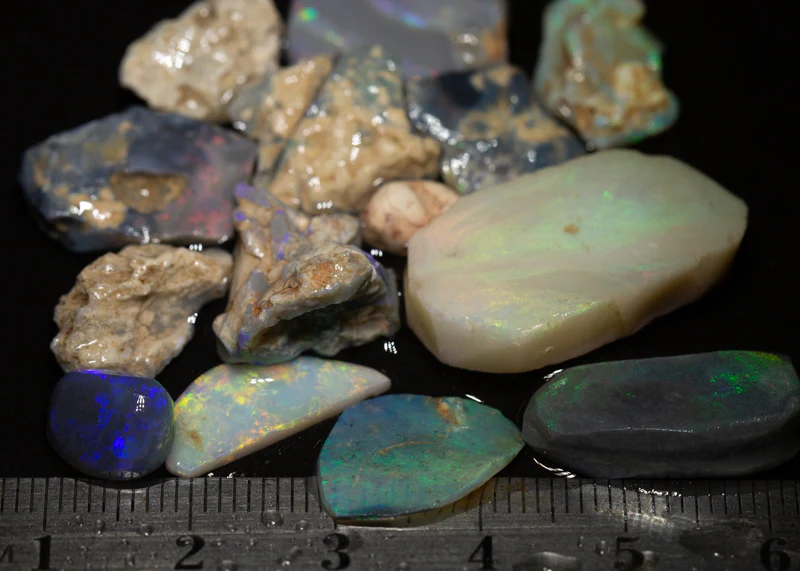 59 ct rough opal parcel 14pc