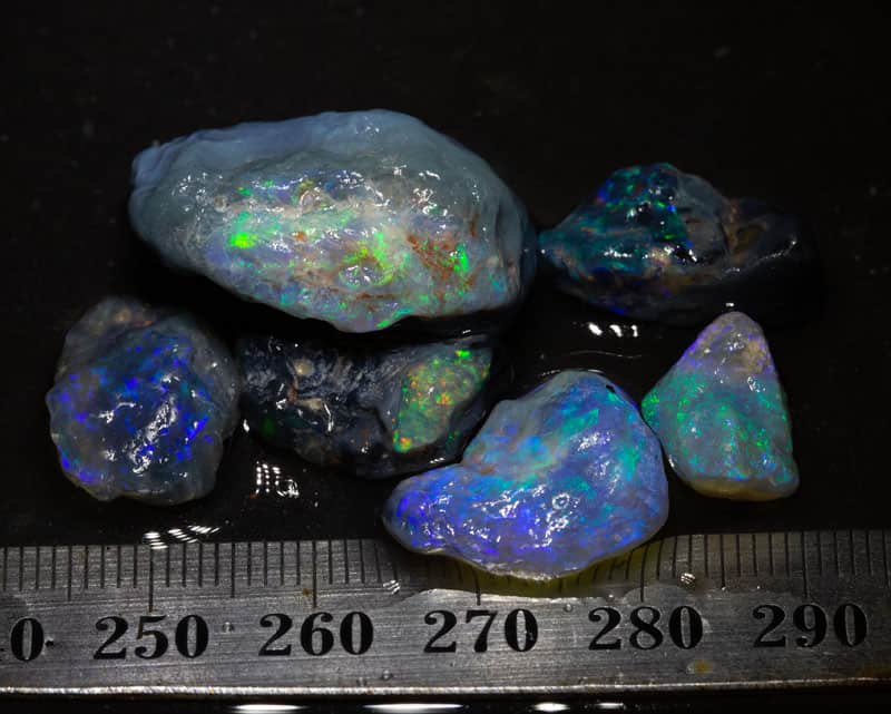 59 ct rough opal parcel 6 pc