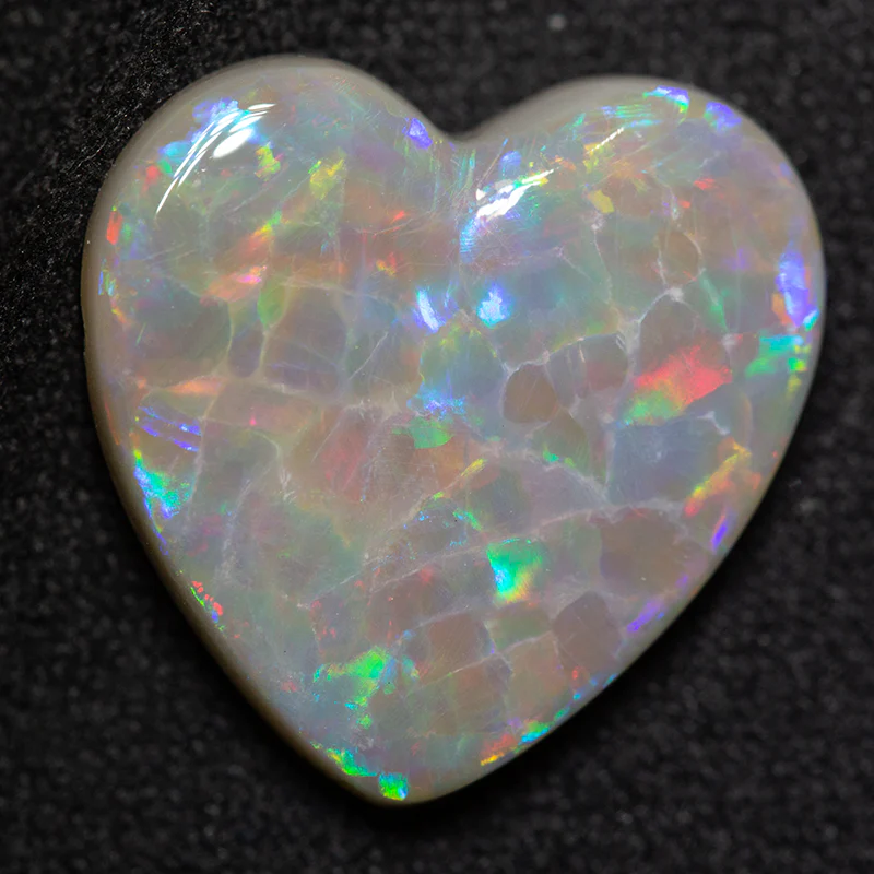 6.08 ct dark opal heart 15.5x15.5x4mm