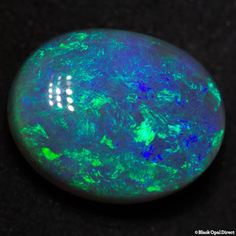 6.46 ct semi black opal 14x11.4x6mm