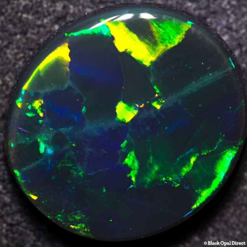 6.69 ct black opal 15x14x4mm