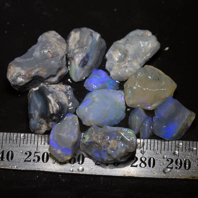 62 ct rough opal parcel 12 pieces