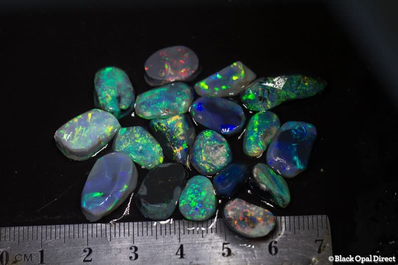 63 ct opal rubs 18 pieces