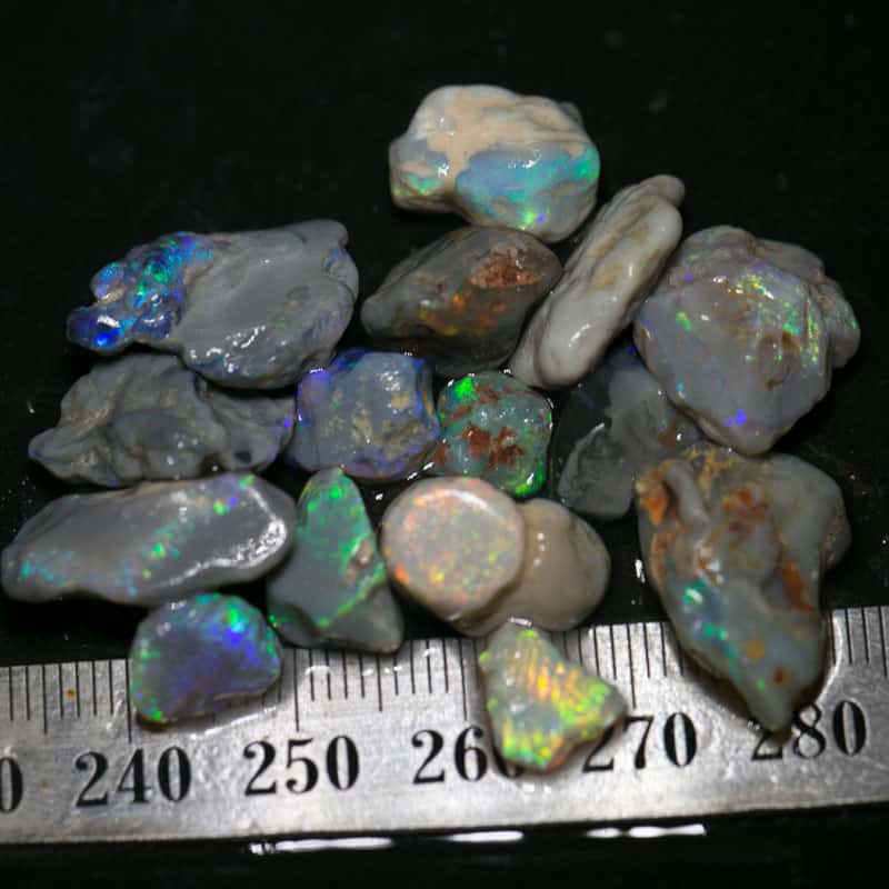 68 ct rough opal parcel for intermediate opal cutters 15pc