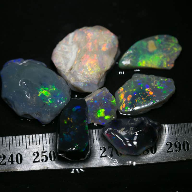 69 ct rough opal parcel 7 pieces on hold