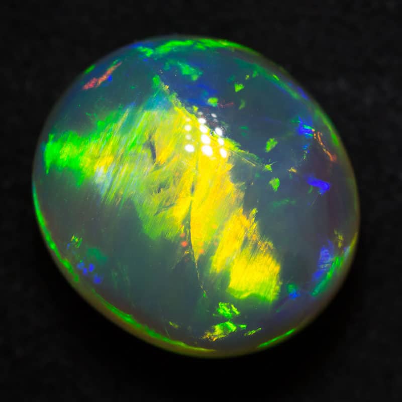 7.15 ct gem crystal opal double sided 12.5x11x9mm