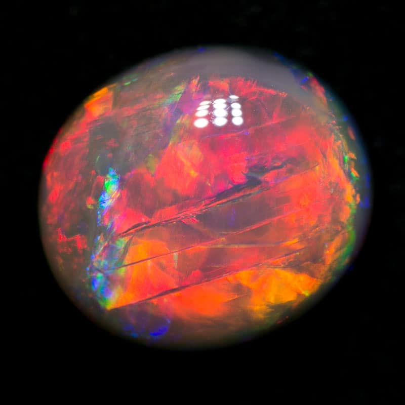 7.55 ct black opal gem 14x12x6.5mm