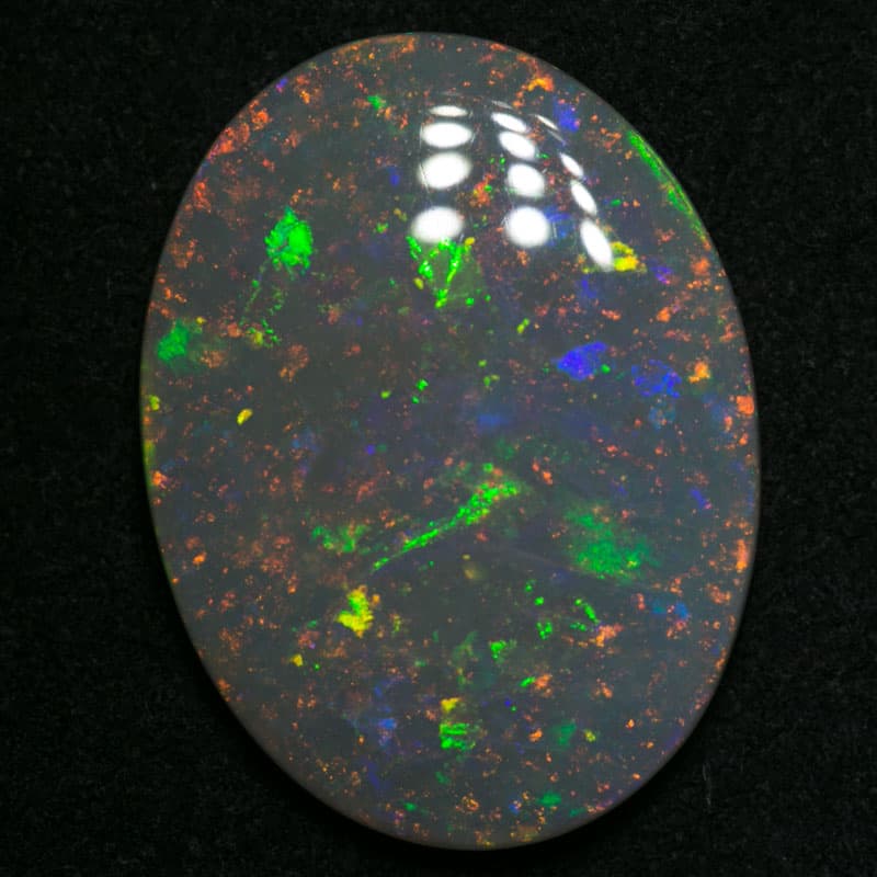 7.64 ct dark opal 20x13x3.5mm