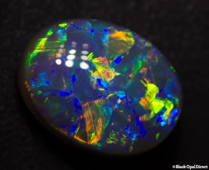 7.80 ct gem black crystal 15x12x6mm