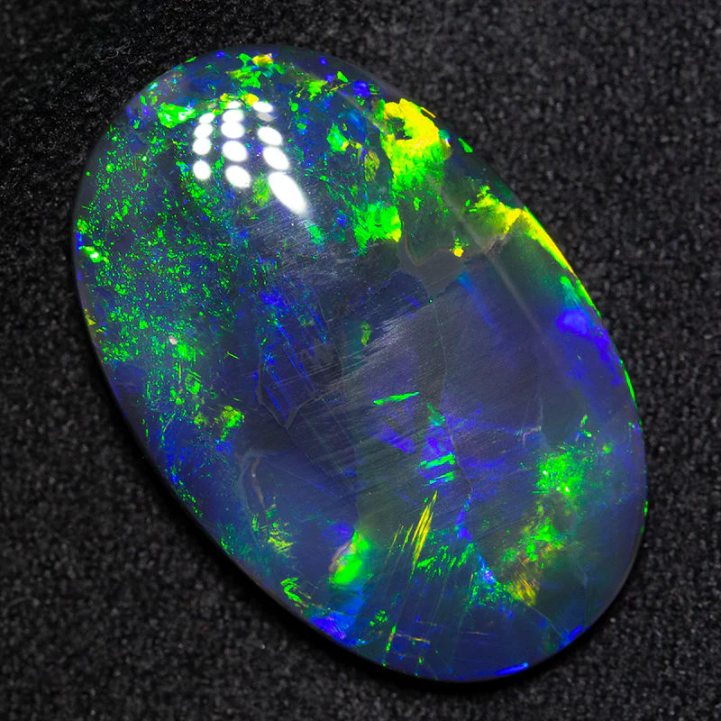 7.95 ct gem black opal 21x14x4mm