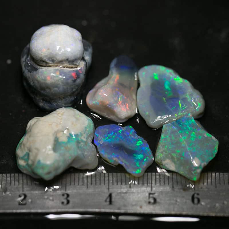 71 ct rough opal parcel 6 pieces