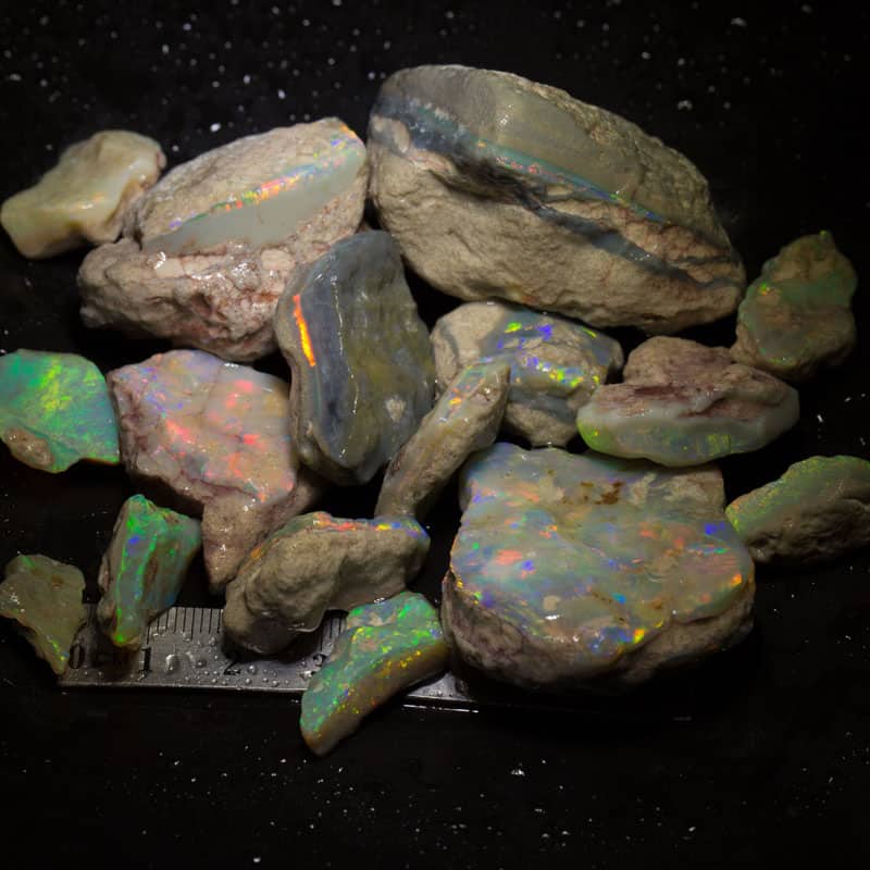729 ct rough opal parcel 16 pieces