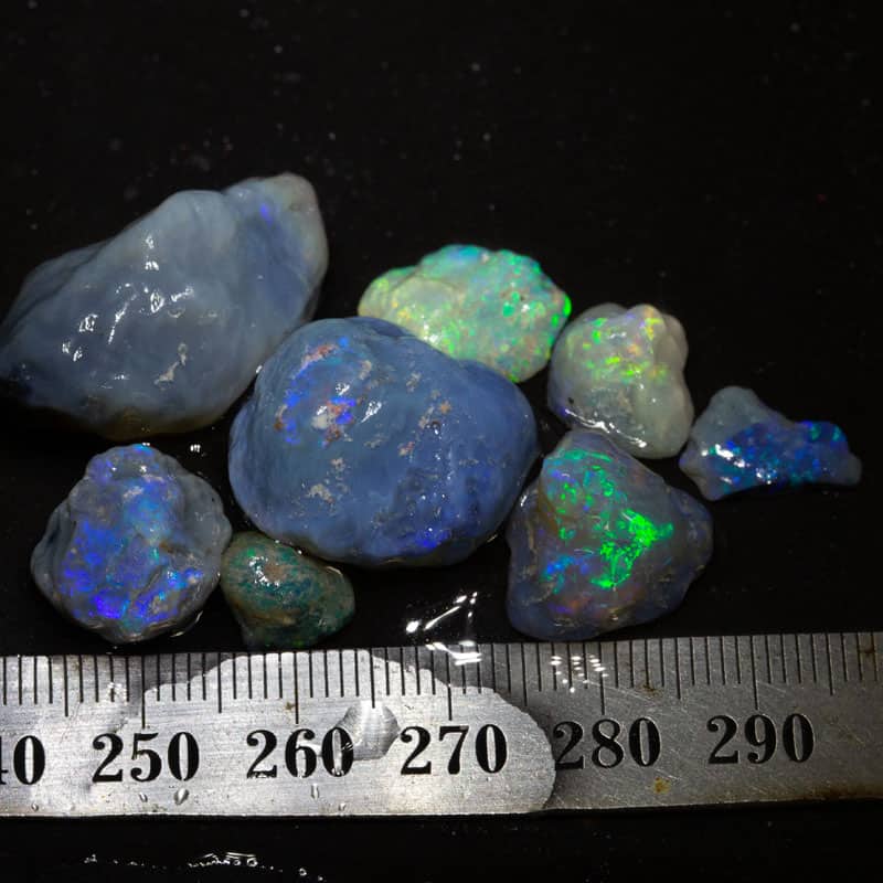 74 ct rough opal parcel 8 pieces