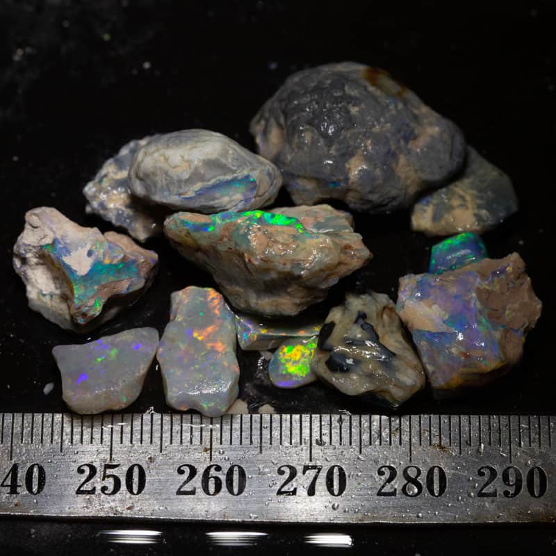 76 ct rough opal parcel 13 pieces