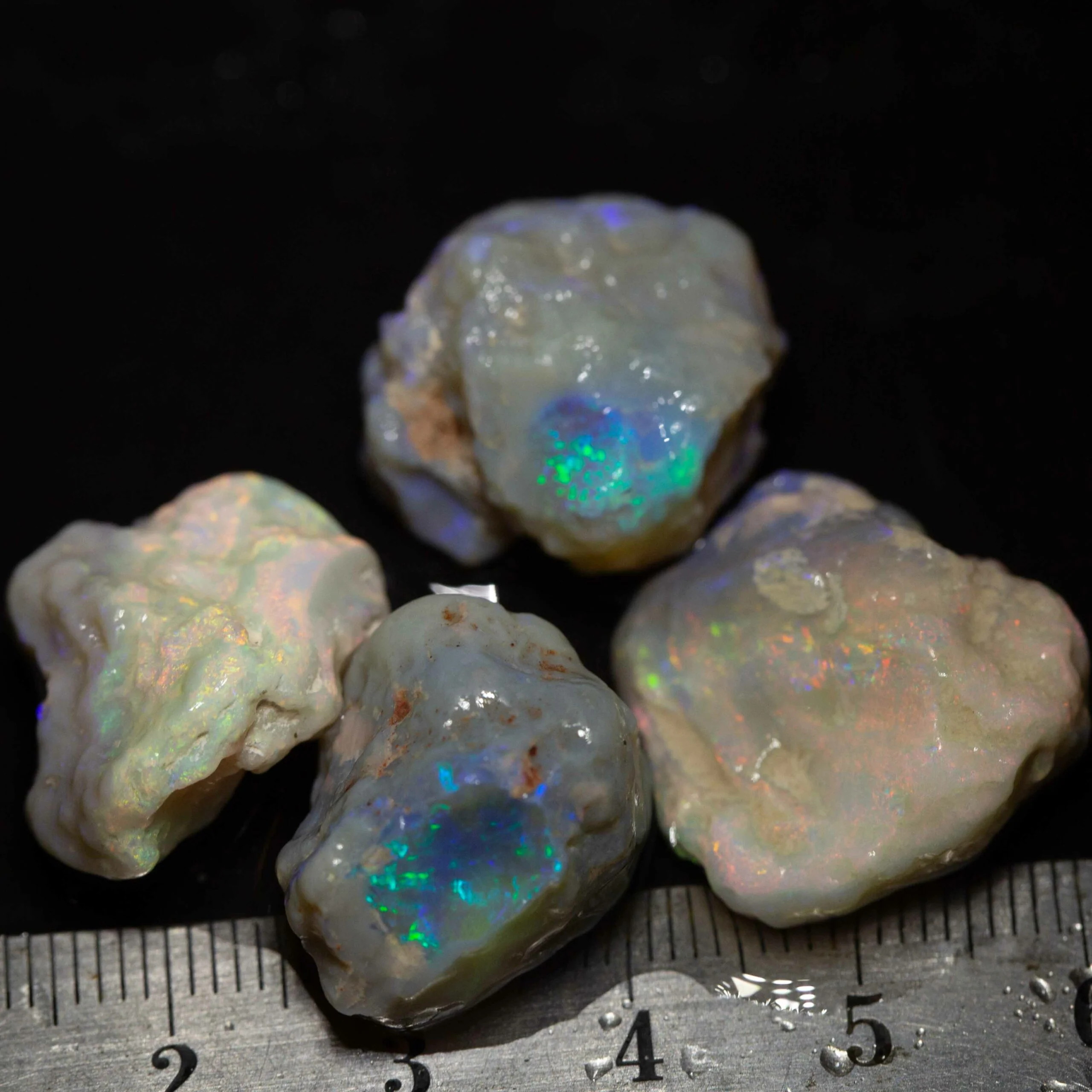77 ct rough opal parcel 4pc