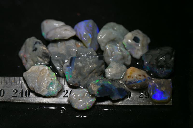 77 ct rough opal parcel for intermediate cutters