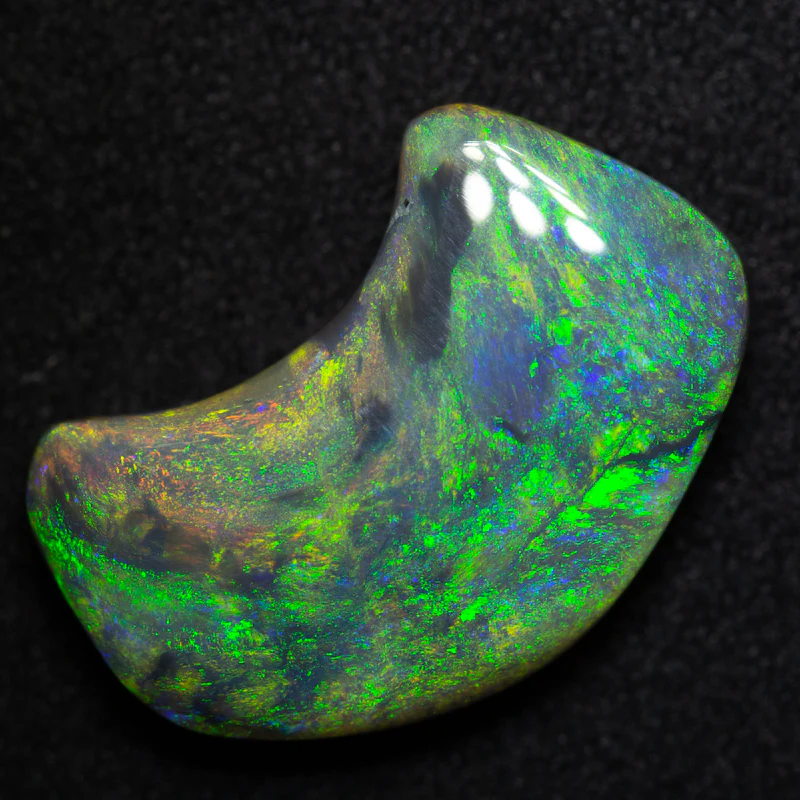 8.08 ct freeform dark opal 19x12.8x5.5mm