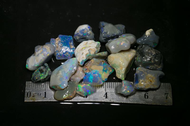 81 ct rough opal parcel for intermediate cutters 19pc