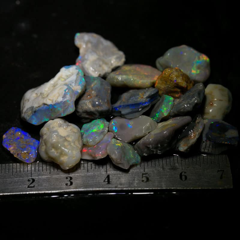82 ct rough opal parcel 19pc for intermediate