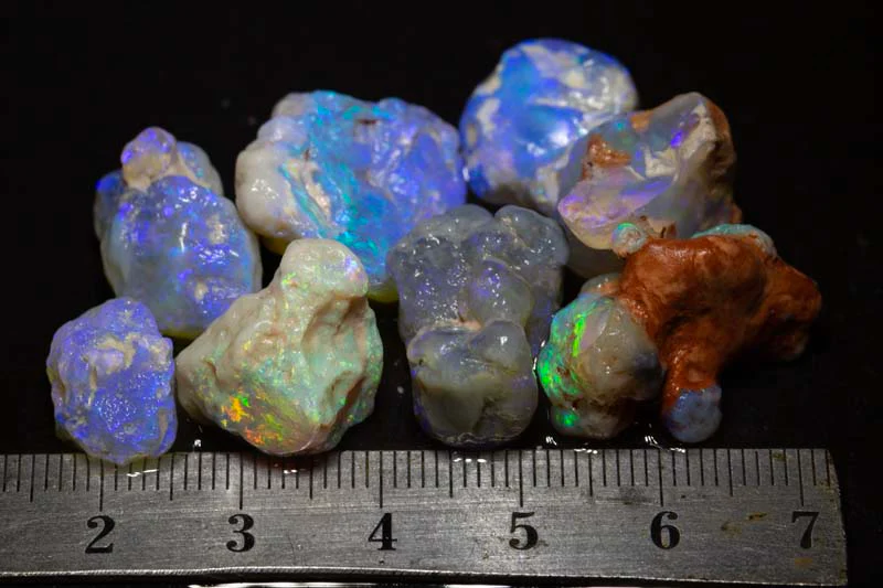 84 ct rough opal parcel 8pc
