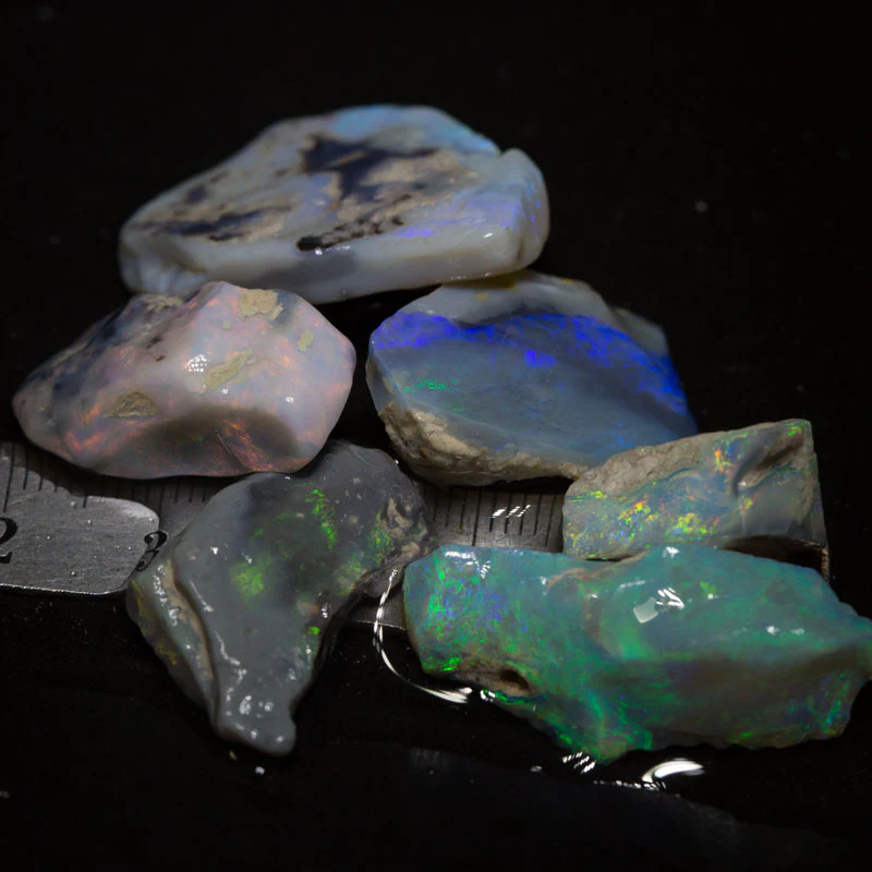 86.77 ct rough opal parcel 6pc