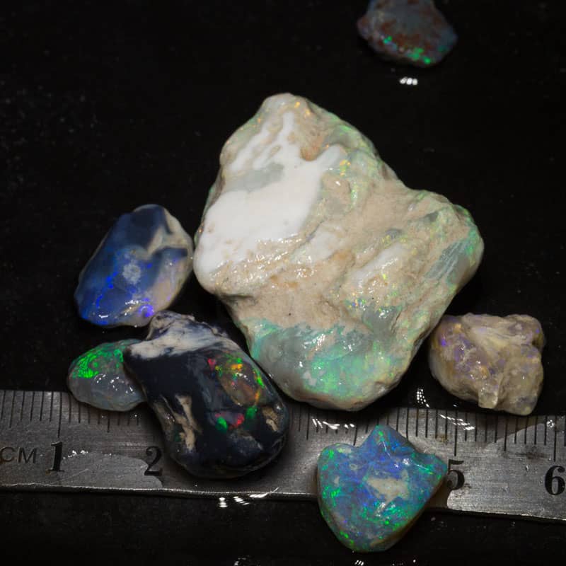 87 ct rough opal parcel 7 pieces