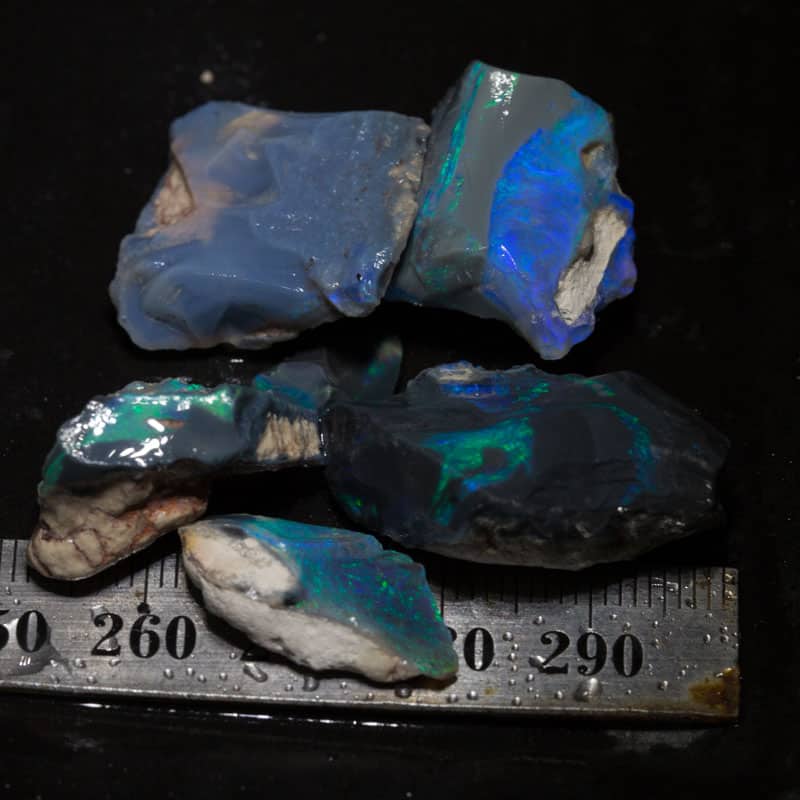 89 ct rough opal parcel 6 pieces