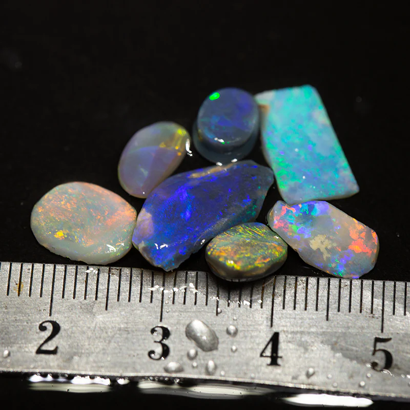 9.25 ct opal rubs parcel 7pc