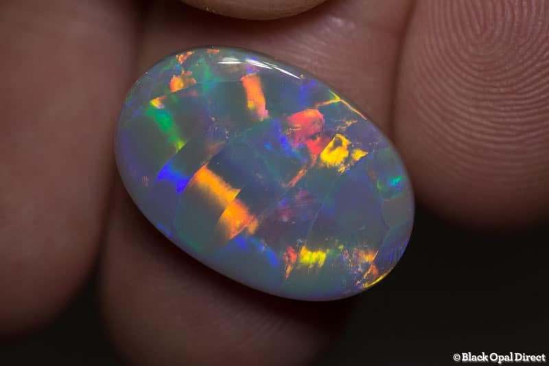 9.38 ct semi black opal 21x14.5x4mm