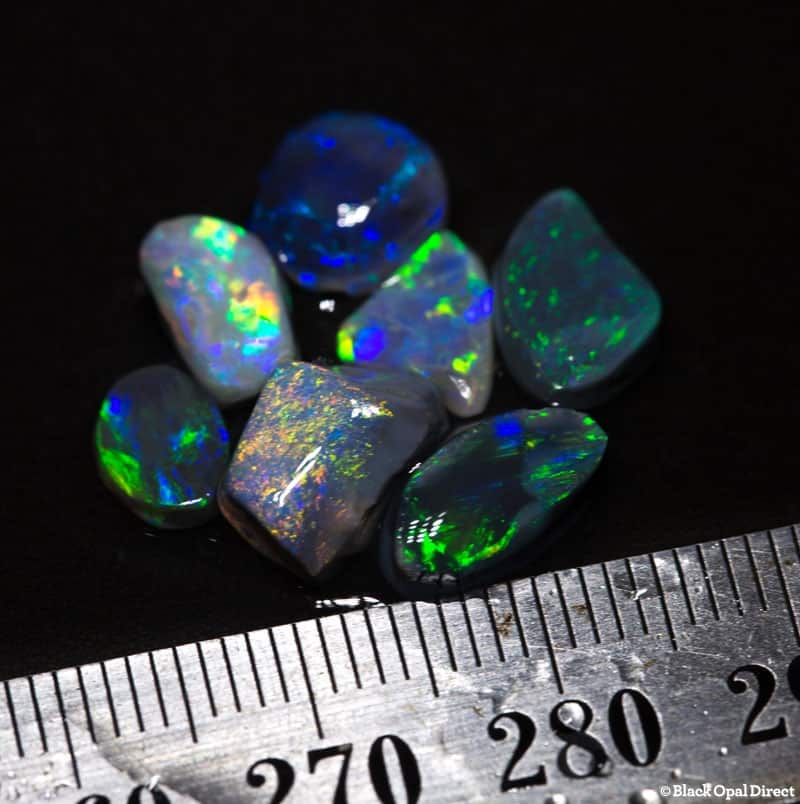 9.40 ct opal rubs 7 pieces