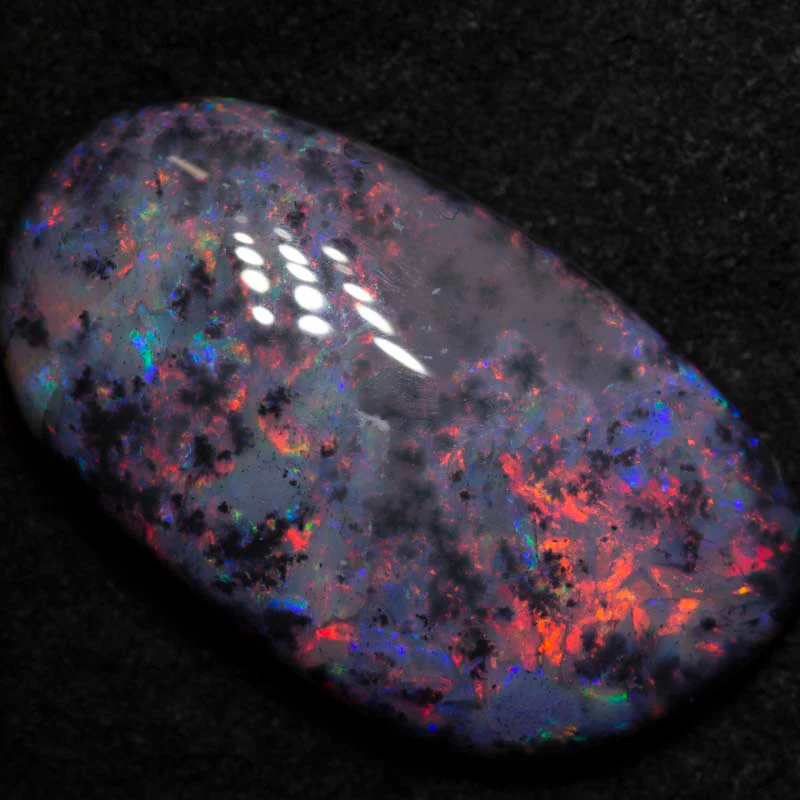 9.48 ct black opal 21.8x2.5x5.2mm