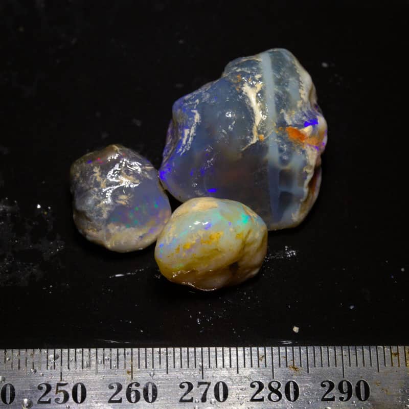 91 ct rough opal parcel 3 pieces