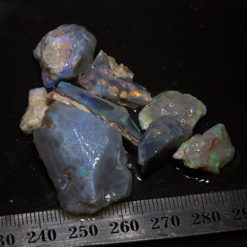 91 ct rough opal parcel 8 pieces