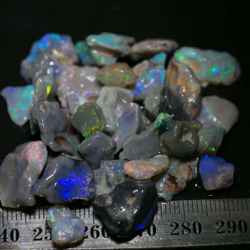 91 ct rough opal parcel for intermediate to advanced 32 pc