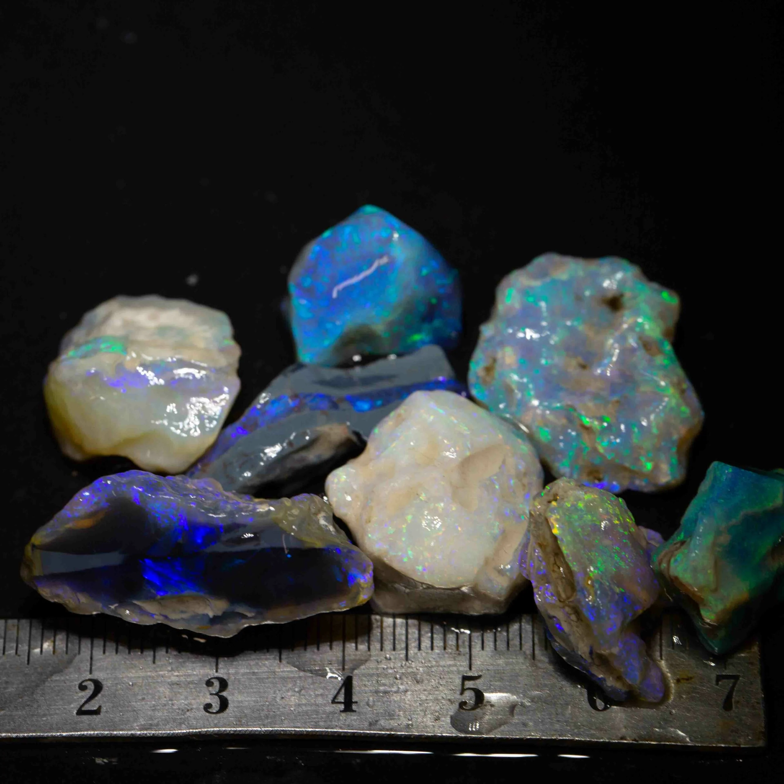 92 ct rough opal parcel 8pc