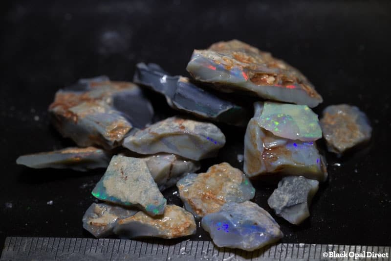 94 ct rough opal parcel 16 pieces