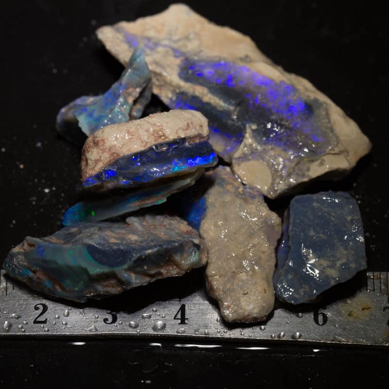 96 ct rough opal parcel 7pc
