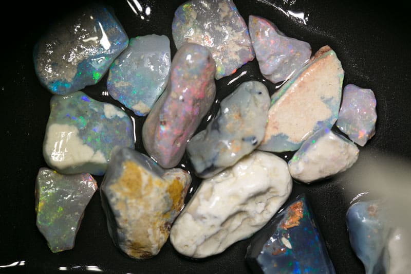 97 ct rough opal parcel 15 pieces