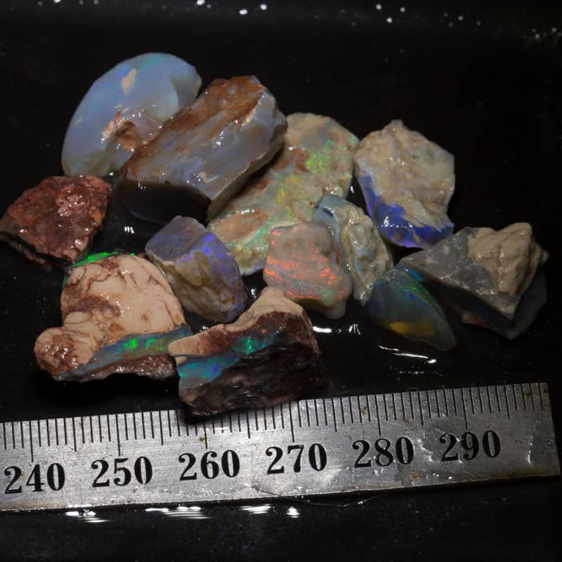 98 ct rough opal parcel 13 pieces